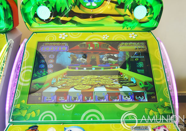丛林冒险彩票游戏机显示画面