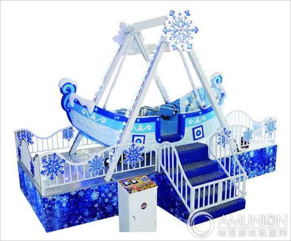 冰雪海盗船游乐设备展示图