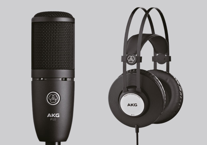 录荫棚2代使用顶级AKG麦克风和耳机